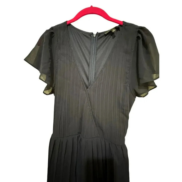 NWT Lulus Passionate Dedication Blue Pleated Tiered Midi Dress Size M - Picture 8 of 12